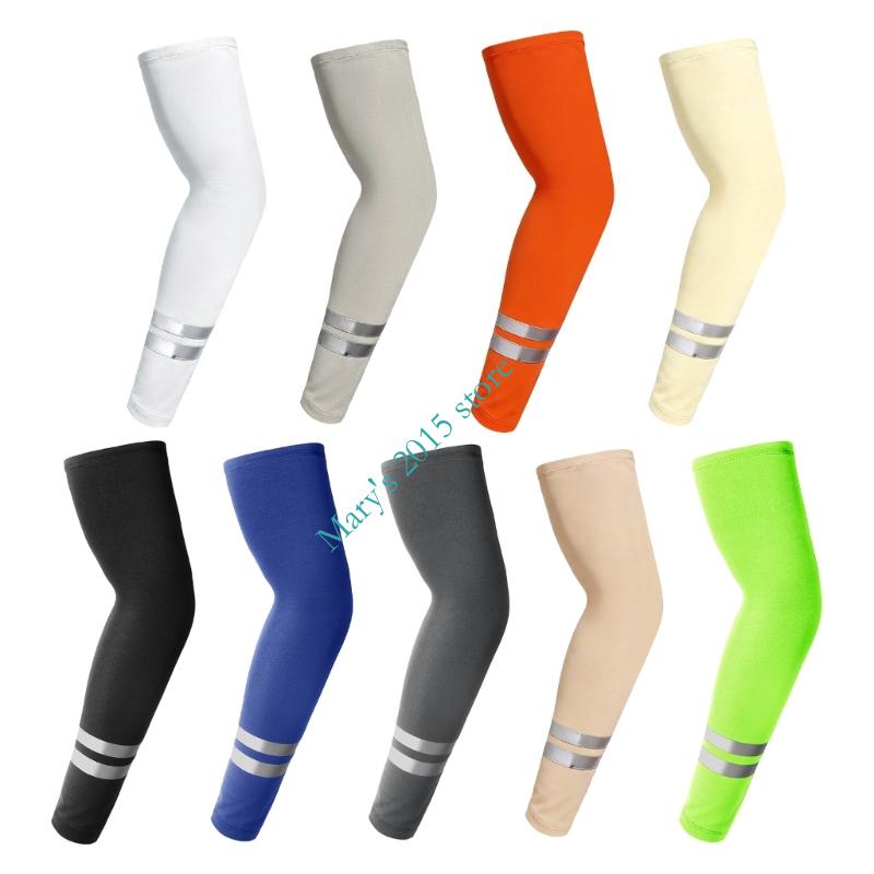 Running Gear On - 45cm Reflective Sun Arm Sleeves Pair